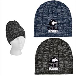 AH1094 Knit Heathered Beanie Cap With Custom Imprint